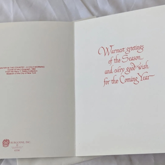 Winter In The Country - A Cold Morning Christmas Cards Set of 8 - NEW - Picture 8 of 8